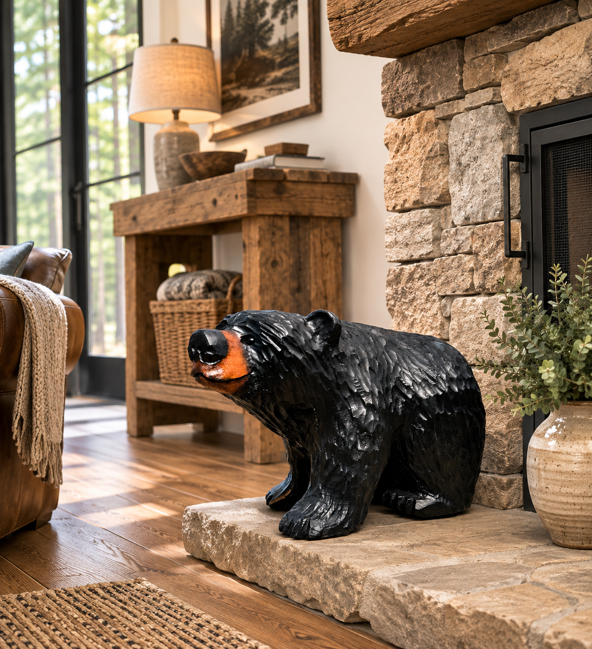 Black Bears on All Fours