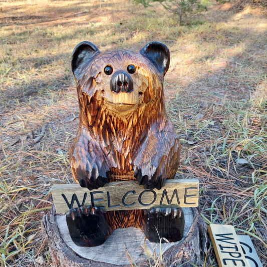 #5 15" Sign Bear with Reversible Sign