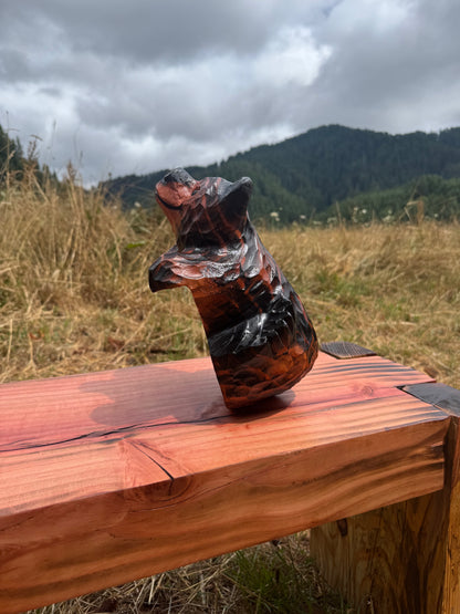 10” Hanging-Paws Ledge Bear – Giant Sequoia Redwood