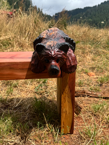 Chainsaw Carved Redwood Bear for Shelves & Mantels – 15 Inches