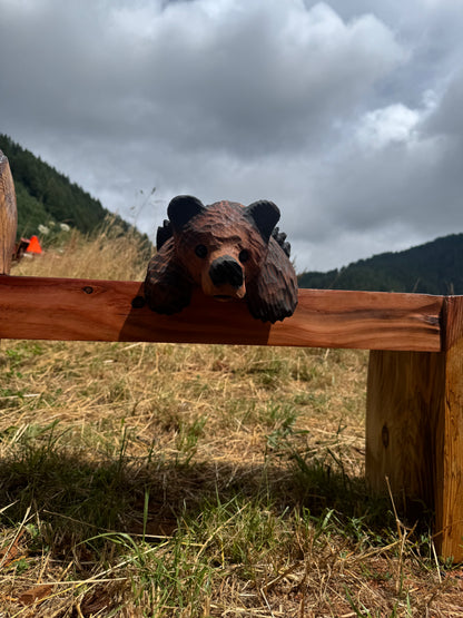 Chainsaw Carved Bear for Shelves Mantles 15 inches