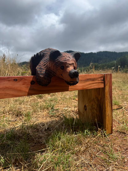 Chainsaw Carved Bear for Shelves Mantles 15 inches
