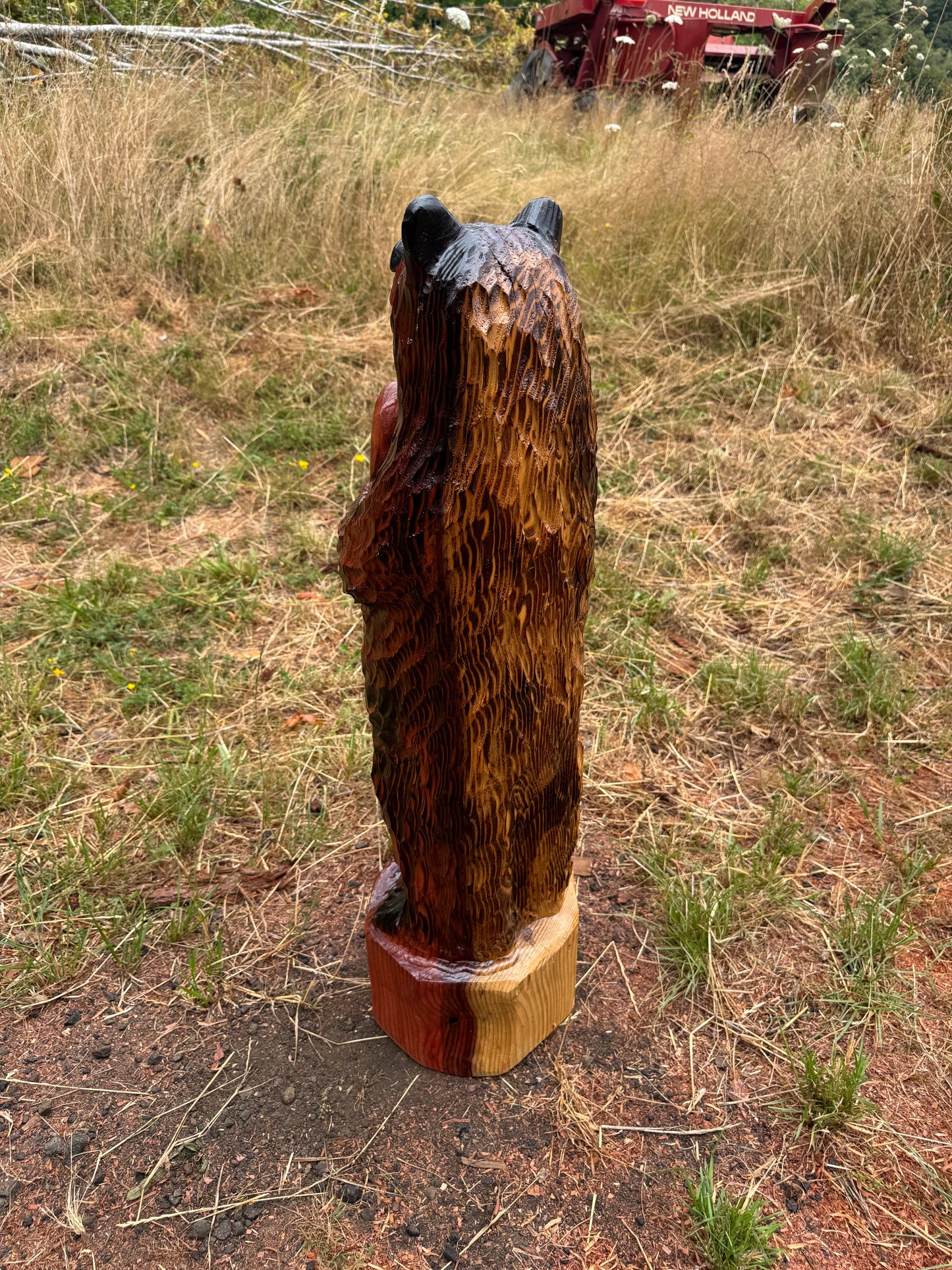Standing Bear with Welcome Sign – 36 inches