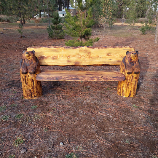 #67 Bench with Bears