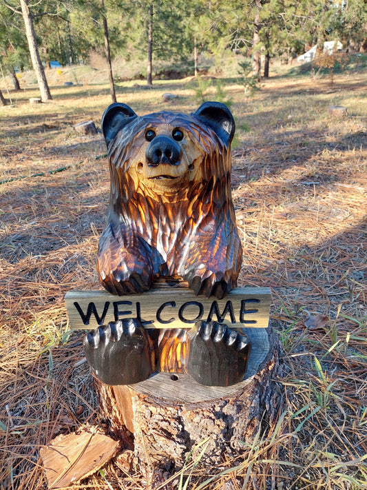 #25 15" Sign Bear with Reversible Sign